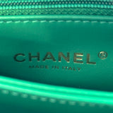 シャネル CHANEL ココハンドルXXS AS2215 グリーン キャビア レディース ハンドバッグ
