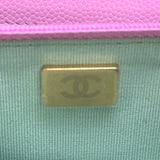 シャネル CHANEL マトラッセチェーンウォレット AP3971 ピンク ゴールド金具 キャビア レディース ショルダーバッグ