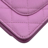 シャネル CHANEL マトラッセチェーンウォレット AP3971 ピンク ゴールド金具 キャビア レディース ショルダーバッグ