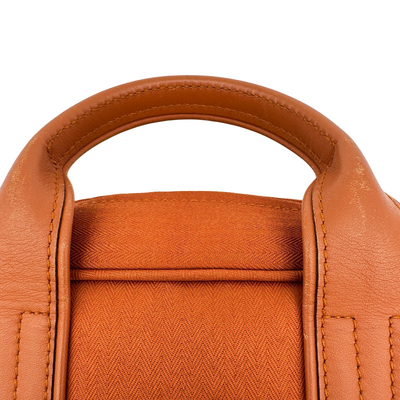 エルメス　リュック エルメス HERMES アカプルコサックアド オレンジ シルバー金具 トワル