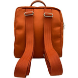 エルメス HERMES アカプルコサックアド オレンジ シルバー金具 トワル レディース リュック・デイパック