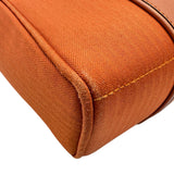 エルメス HERMES アカプルコサックアド オレンジ シルバー金具 トワル レディース リュック・デイパック