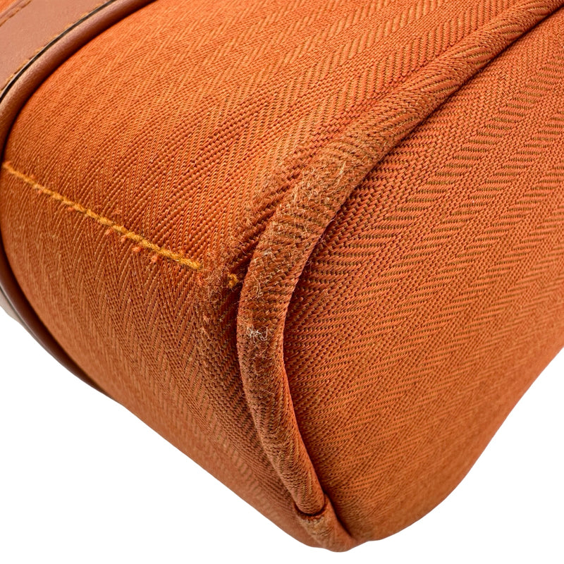 エルメス HERMES アカプルコサックアド オレンジ シルバー金具 トワル