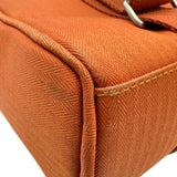 エルメス HERMES アカプルコサックアド オレンジ シルバー金具 トワル レディース リュック・デイパック