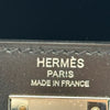 エルメス HERMES ケリー28 外縫い W刻 ブラック シルバー金具 ボックスカーフ レディース ショルダーバッグ