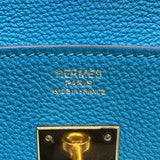 エルメス HERMES バーキン30 R刻 ターコイズ ゴールド金具 トゴ レディース ハンドバッグ