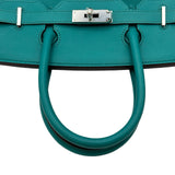 エルメス HERMES バーキン30 □P刻 ヴェールヴェローヌ シルバー金具 エプソン レディース ハンドバッグ