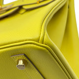 エルメス HERMES バーキン30 Y刻印 ライム ゴールド金具 エプソン レディース ハンドバッグ