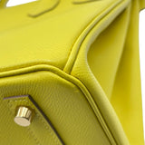 エルメス HERMES バーキン30 Y刻印 ライム ゴールド金具 エプソン レディース ハンドバッグ