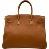 エルメス HERMES バーキン35 K刻印　(2025年製) ゴールド ゴールド金具 トゴ レディース ハンドバッグ