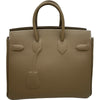 エルメス HERMES バーキンシャドウ25 W刻印 エトゥープ シルバー金具 スイフト レディース ハンドバッグ