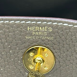 エルメス HERMES リンディ ミニ D刻 エトゥープ ゴールド金具 トリヨン レディース ショルダーバッグ