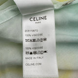 セリーヌ CELINE MARCELO LANVIN半袖シャツ 2C517357Q ブルー レーヨン メンズ 半袖シャツ