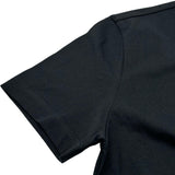 プラダ PRADA ロゴ刺繍半袖Tシャツ UJN555 ブラック コットン メンズ 半袖Ｔシャツ