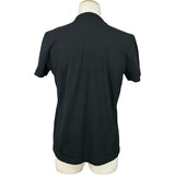 プラダ PRADA ロゴ刺繍半袖Tシャツ UJN555 ブラック コットン メンズ 半袖Ｔシャツ