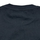 プラダ PRADA ロゴ刺繍半袖Tシャツ UJN555 ブラック コットン メンズ 半袖Ｔシャツ