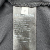 バレンシアガ BALENCIAGA VALENTINE CD 半袖シャツ 764235 ブラック コットン メンズ 半袖Ｔシャツ