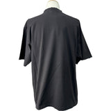 バレンシアガ BALENCIAGA VALENTINE CD 半袖シャツ 764235 ブラック コットン メンズ 半袖Ｔシャツ