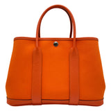 エルメス HERMES ガーデンパーティTPM A刻 フー シルバー金具 トワル/カントリー レディース トートバッグ