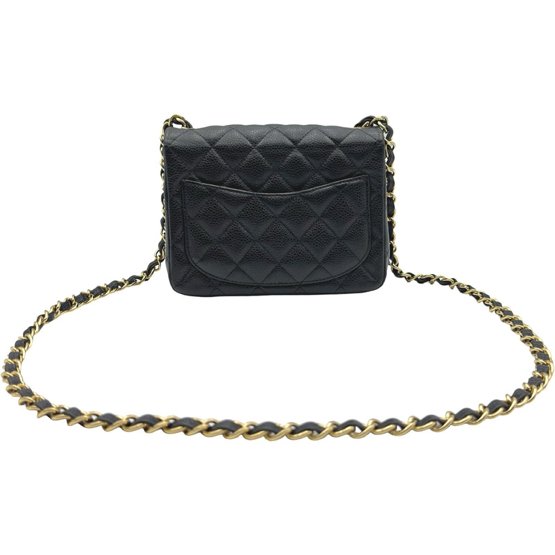 シャネル CHANEL ミニマトラッセ18 A35200 16番台 ブラック ゴールド