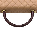 シャネル CHANEL ココハンドル29 A92991 24番台 ブラウン系 ゴールド金具 キャビアスキン/リザード レディース ショルダーバッグ