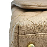 シャネル CHANEL ココハンドル29 A92991 24番台 ブラウン系 ゴールド金具 キャビアスキン/リザード レディース ショルダーバッグ