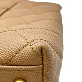 シャネル CHANEL ココハンドル29 A92991 24番台 ブラウン系 ゴールド金具 キャビアスキン/リザード レディース ショルダーバッグ