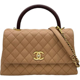 シャネル CHANEL ココハンドル29 A92991 24番台 ブラウン系 ゴールド金具 キャビアスキン/リザード レディース ショルダーバッグ