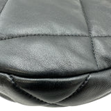 シャネル CHANEL シャネル19チェーンショルダー ブラック シルバー/ゴールド金具 ラムスキン レディース ショルダーバッグ