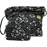シャネル CHANEL CHANEL22 スモールバッグ AS3260 ブラック ゴールド金具 ウール レディース ショルダーバッグ