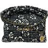 シャネル CHANEL CHANEL22 スモールバッグ AS3260 ブラック ゴールド金具 ウール レディース ショルダーバッグ