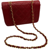 シャネル CHANEL ダイアナ22 A01164 3番台 レッド ゴールド金具 ラムスキン レディース ショルダーバッグ