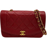 シャネル CHANEL ダイアナ22 A01164 3番台 レッド ゴールド金具 ラムスキン レディース ショルダーバッグ