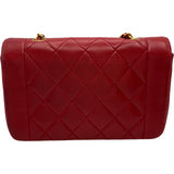 シャネル CHANEL ダイアナ22 A01164 3番台 レッド ゴールド金具 ラムスキン レディース ショルダーバッグ