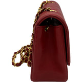 シャネル CHANEL ダイアナ22 A01164 3番台 レッド ゴールド金具 ラムスキン レディース ショルダーバッグ