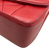 シャネル CHANEL ダイアナ22 A01164 3番台 レッド ゴールド金具 ラムスキン レディース ショルダーバッグ