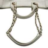 シャネル CHANEL ドーヴィルGM チェーントートバッグ A66941 アイボリー キャンバス/カーフ レディース トートバッグ