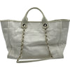 シャネル CHANEL ドーヴィルGM チェーントートバッグ A66941 アイボリー キャンバス/カーフ レディース トートバッグ