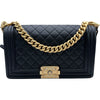 シャネル CHANEL ボーイシャネル25 A67086 29番台 ブラック×ゴールド金具 カーフスキン レディース ショルダーバッグ