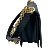 シャネル CHANEL ボーイシャネル25 A67086 29番台 ブラック×ゴールド金具 カーフスキン レディース ショルダーバッグ