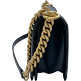 シャネル CHANEL ボーイシャネル25 A67086 29番台 ブラック×ゴールド金具 カーフスキン レディース ショルダーバッグ