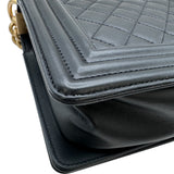 シャネル CHANEL ボーイシャネル25 A67086 29番台 ブラック×ゴールド金具 カーフスキン レディース ショルダーバッグ