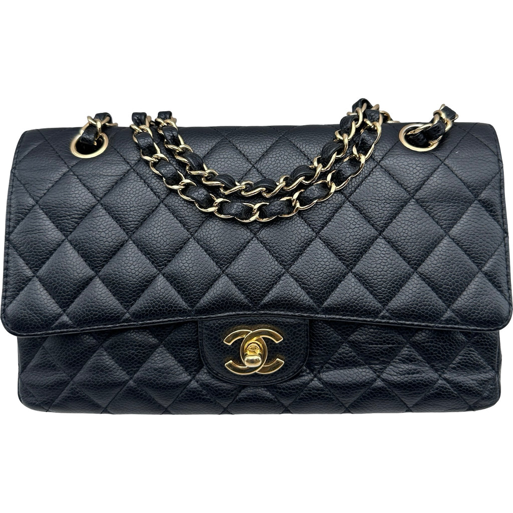 シャネル CHANEL マトラッセ25 A01112 13番台 ブラック×ゴールド金具 W