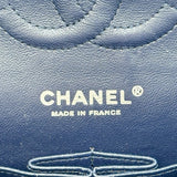 シャネル CHANEL マトラッセ25 A01112 18番台 ネイビー シルバー金具 キャビアスキン レディース ショルダーバッグ