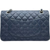 シャネル CHANEL マトラッセ25 A01112 18番台 ネイビー シルバー金具 キャビアスキン レディース ショルダーバッグ