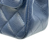 シャネル CHANEL マトラッセ25 A01112 18番台 ネイビー シルバー金具 キャビアスキン レディース ショルダーバッグ