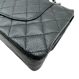 シャネル CHANEL マトラッセ25 A01112 15番台 ブラック シルバー金具 キャビアスキン レディース ショルダーバッグ