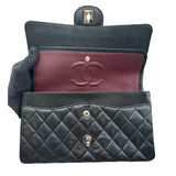 シャネル CHANEL マトラッセ25 A01112 15番台 ブラック シルバー金具 キャビアスキン レディース ショルダーバッグ