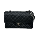 シャネル CHANEL マトラッセ25 A01112 15番台 ブラック シルバー金具 キャビアスキン レディース ショルダーバッグ