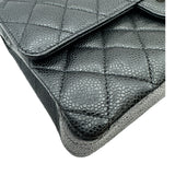 シャネル CHANEL マトラッセ25 A01112 15番台 ブラック シルバー金具 キャビアスキン レディース ショルダーバッグ